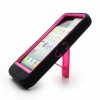 Apple iPhone 5 Hybrid Case with Kickstand- Pink