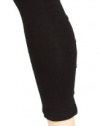 Steve Madden Legwear Womens Side Seam Button Leggings, Black, Small