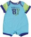 Guess 81 Romper (Sizes 0M - 9M) - turquoise, 3 - 6 months