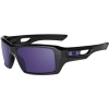 Oakley Eyepatch 2 Men's Lifestyle Outdoor Sunglasses/Eyewear - Polished Black/Violet Iridium / One Size Fits All