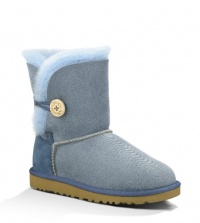 Kid's UGG Australia Bailey Button Denim Dark Blue (6)