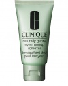 Naturally Gentle Eye Makeup Remover. Clinique's gentlest eye makeup remover ever. This rich, creamy lotion spreads evenly and quickly, while effectively removing all signs of makeup. As gentle to the eyes as tears. Appropriate for all skin types. 2.5 oz. 