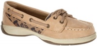 Sperry Top-Sider Laguna Boat Shoe (Little Kid/Big Kid),Linen/Cheetah,3 M US Little Kid