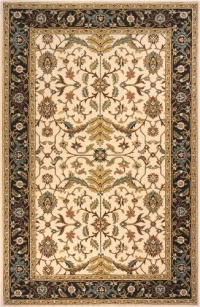 Area Rug 3x5 Rectangle Traditional Charcoal Color - Momeni Persian Garden Rug from RugPal