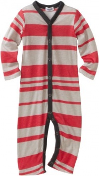 Splendid Littles Baby-girls Infant Maritime Stripe Romper, Red Canyon/Grey, 12-18 Months