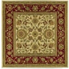 Safavieh Lyndhurst Collection LNH212K Ivory and Red Square Area Rug, 8-Feet