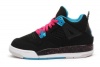 Air Jordan Kids Preschool 4 Retro (Ps) Black Pink Blue 487725-019 13c