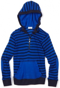 Splendid Littles Boys 2-7 Toddler Venice Thermal Stripe Hoodie, Arctic Blue, 2T