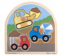 Melissa & Doug Construction Site Jumbo Knob Puzzle