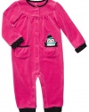 Carter's Infant Long Sleeve One Piece Velour Coverall - Happy Penguin-3 Months