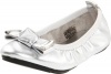 Cole Haan Kids Party Ballet Flat (Toddler/Little Kid/Big Kid),Silver,3 M US Little Kid