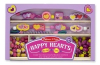 Melissa & Doug Happy Hearts Wooden Bead Set