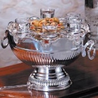 Godinger CROWN BOWL/ RING 6VODKA GLASS