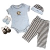 Baby Essentials Novelty Layette Gift Set for Boys, Blue/Brown, 3-6 Months