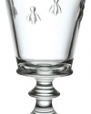 La Rochère Set of 6 Bee Décor Footed Water Goblets