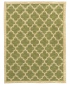 Reminiscent of classic Mediterranean textiles, this patterned area rug from Shaw Living presents a brilliant ogee design rendered in vibrant green. Woven in the USA of ultra-durable and supremely soft EverTouch® nylon, this rug offers a stately tradition to any room.