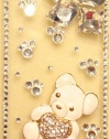 3D White & Silver TEDDY BEAR Case for iPhone 4 & 4S Verizon Sprint AT&T HIGH QUALITY Crystals Bling Cover By iPhashon