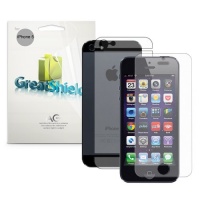 GreatShield Ultra Anti-Glare (Matte) Front & Back Screen Protector Film for Apple iPhone 5 (3 Front & 1 Back)