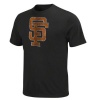 San Francisco Giants Black Silver Era Retro Logo T-Shirt