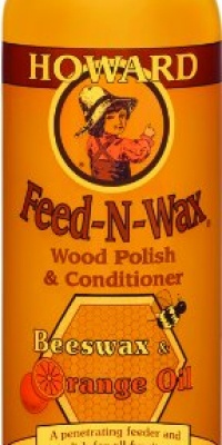 Howard FW0016 Feed-N-Wax Wood Polish and Conditioner, 16-Ounces