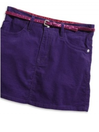 GUESS Kids Girls Big Girl Belted Beverly Skort, PURPLE (7)