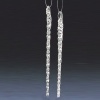 GLASS ICICLE ORNAMENTS Set of 12