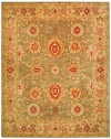 Safavieh AN516A Anatolia Collection 2-Feet by 3-Feet Handmade Hand-Spun Wool Area Rug, Sage and Ivory