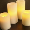 Flameless Battery Candle With Glowing wick by Candle Impressions 4 inch champagne