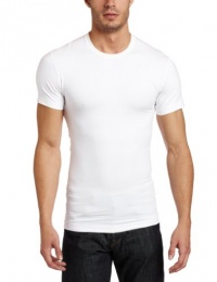 2(x)ist Mens Slimming Crew Neck Body Shaper, White, X-Large