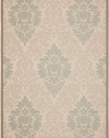 Area Rug 6x9 Rectangle Transitional Beige - Dark Beig Color - Safavieh Courtyard Rug from RugPal