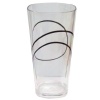 Corelle Coordinates Simple Lines 19-Ounce Acrylic Square Glasses, Set of 6