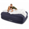 Intex Queen Foam Top Rising Comfort Raised Airbed Set