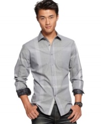 Whether you wear it with jeans or dress pants, this INC International Concepts shirt offers a sleek style.