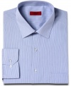 Sweet mini-checked style gives this cool checked dress shirt from Alfani RED instant office cred.