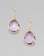 From the Rock Candy Collection. Graceful teardrops of softly hued, richly faceted Brazilian amethyst, set in gleaming 18k gold.Amethyst 18k yellow gold Length, about 1¼ Ear wire Imported