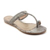 Rachel Roy Shanya Open Toe Thongs Sandals Shoes Gray Womens New/Display