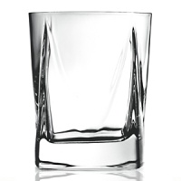 Alfieri glasses are distinguished by their thick gently square bases that refract light through drinks and ice cubes. Named for one of Italy's most illustrious poets and playwrights, Alfieri seems the perfect choice for pre-theater drinks.