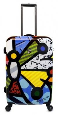 Heys USA Luggage Britto Butterfly 26 Inch Hard Side Suitcase