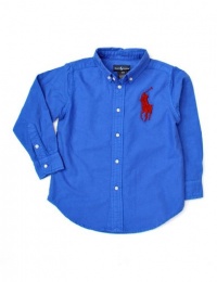 Polo Ralph Lauren Boys Big Pony Blake Oxford, Blue, 6