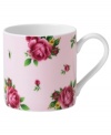 An English classic blooms anew. Pink and gold blossoms flower on this casual bone china mug to complement Old Country Roses dinnerware by Royal Albert.