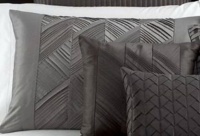 Hotel Collection Gray Pieced Pintuck King Sham