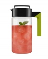 Pour, store and more! This airtight BPA-free AcraGlass jug is perfect for preparing your favorite beverages and keeping them fresh in the fridge. The spill and leak proof design makes pouring of hot and cold beverages a breeze.