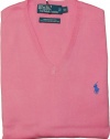 Polo Ralph Lauren Cotton V-Neck Sweater, Deep Pink, Large