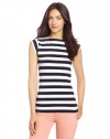 French Connection Women's Stretch Stripe Top