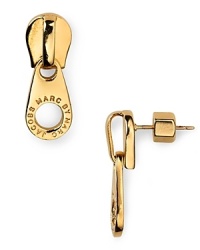 It's all in this zip: this pair of MARC BY MARC JACOBS stud earrings looks made for punked-up kicks.