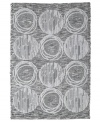 Cosmic chic. This Galaxy bath rug from Avanti is totally out of this world, featuring intricate planetary shapes in shimmering metallic silver hues.