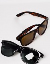 80s Collection Classic Retro Wayfarer Sunglasses [Black/Tortoise]