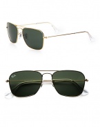 Handsome frames with the traditional aviator style. Available in gold frames with crsytal green lenses.Metal100% UV ProtectionMade in Italy