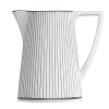 The contemporary clean lines of Jasper Conran's beautifully tailored clothing collections have provided the inspiration for the chick Pinstripe tableware collection. The decoration used is simple and makes a powerful statement when used alone, yet it adds color, contrast and interest when mixed and matched with Jasper Conran's iconic white collection.