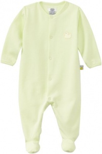 Noa Lily Unisex-Baby Newborn Footie with Duck, Mint Green, 9 Months